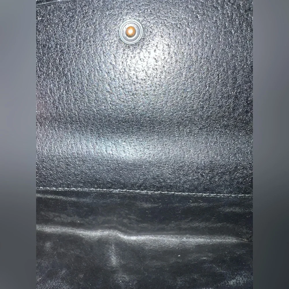 EUC rare vintage Gucci Continental black leather Wallet - Picture 9 of 9